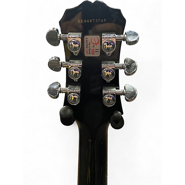 Used Epiphone Les Paul Standard Ebony Solid Body Electric Guitar