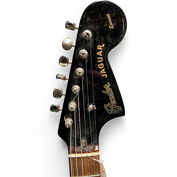 Used 2001 Fender Jaguar HH Black Solid Body Electric Guitar