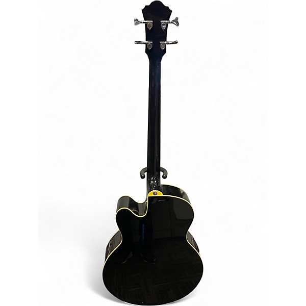 Used Ibanez AEB5E Black Acoustic Bass Guitar