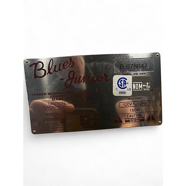 Used Fender Blues Junior 15W 1x12 Tube Guitar Combo Amp