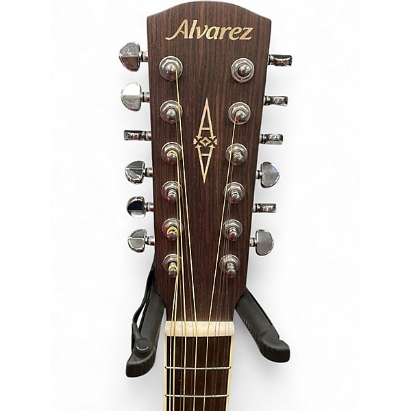 Used Alvarez AD60-12CE Natural 12 String Acoustic Electric Guitar
