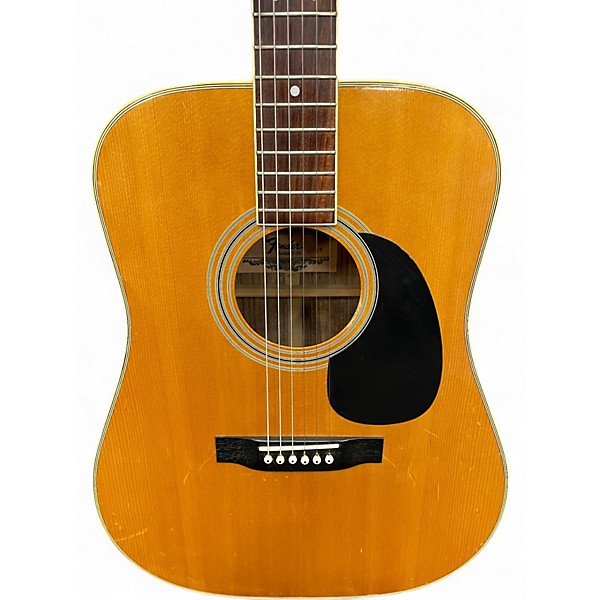 Used Fender F-75 Natural Acoustic Guitar