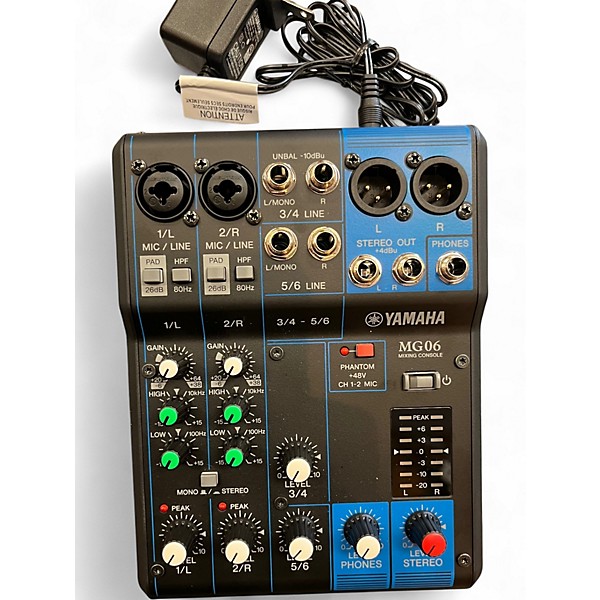 Used Yamaha MG06 Powered Mixer
