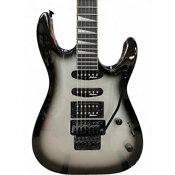 Used Jackson JS34Q Dinky Black and Silver Solid Body Electric Guitar