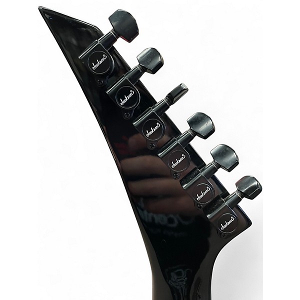 Used Jackson JS34Q Dinky Black and Silver Solid Body Electric Guitar