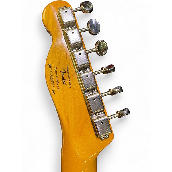 Used Squier Classic Vibe Telecaster Thinline Blue Hollow Body Electric Guitar