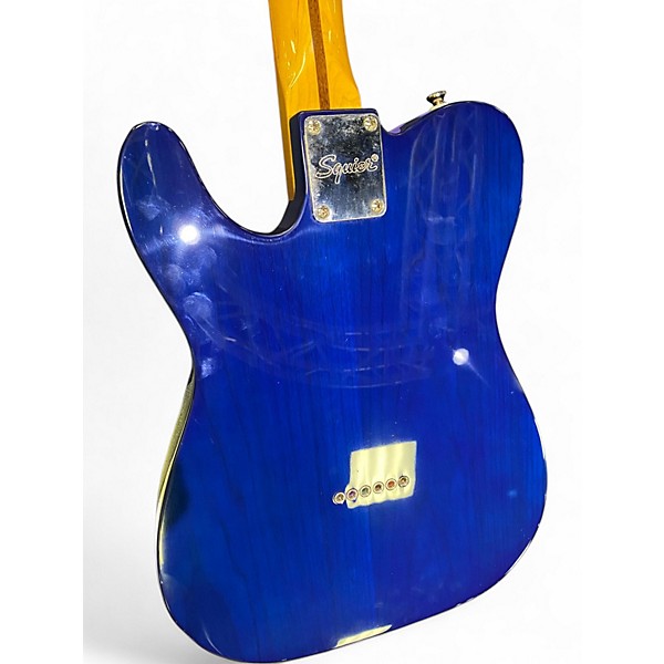 Used Squier Classic Vibe Telecaster Thinline Blue Hollow Body Electric Guitar