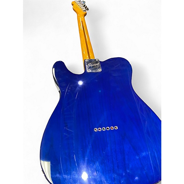Used Squier Classic Vibe Telecaster Thinline Blue Hollow Body Electric Guitar