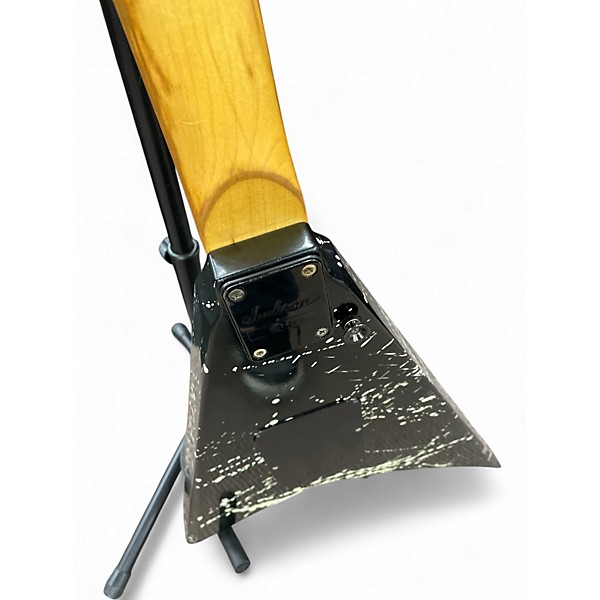 Used Jackson Performer Black With White Polka Dots Solid Body Electric Guitar