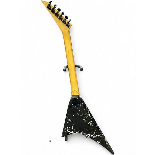 Used Jackson Performer Black With White Polka Dots Solid Body Electric Guitar