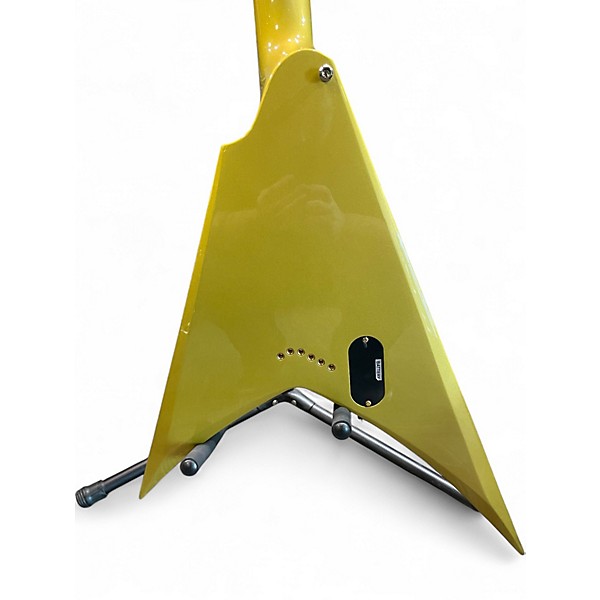 Used Esp Ltd KH-V Kirk Hammet V Metallic Gold Solid Body Electric Guitar