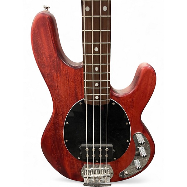 Used Sterling by Music Man Sub 4 Walnut Stain Electric Bass Guitar