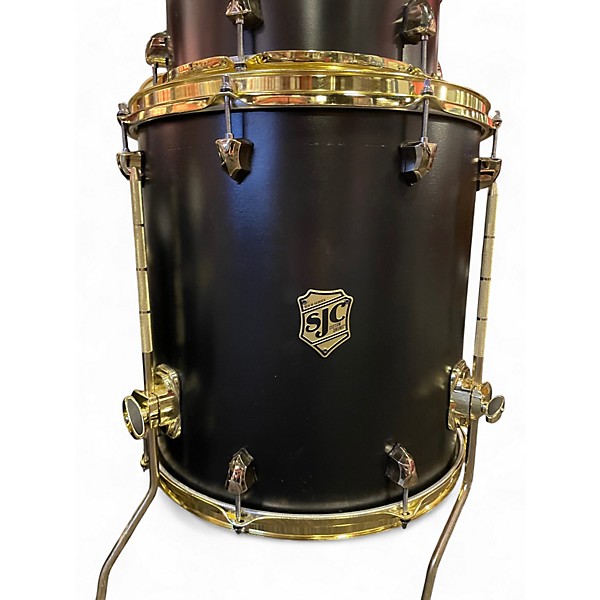 Used SJC Drums 4 Piece TOUR 4 PIECE MATTE BLACK Drum Kit