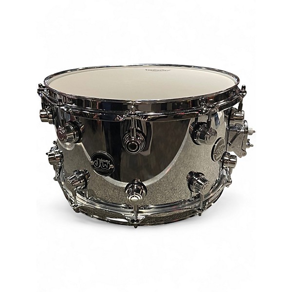Used DW 14in DW Performance Series Steel Snare Drum silver Drum