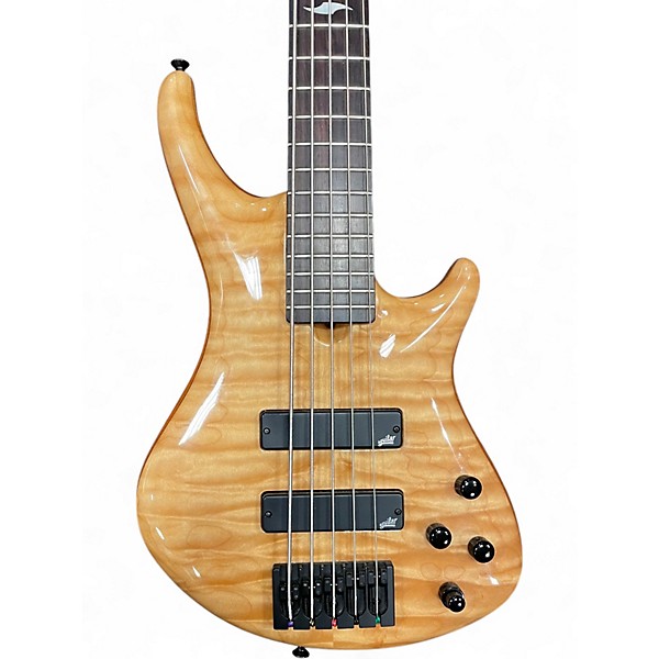 Used Roscoe SKB3005 Natural Electric Bass Guitar