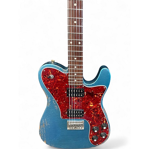 Used Friedman Vintage T HH Metallic Blue Solid Body Electric Guitar