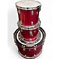 Used Ludwig 3 Piece Classic Maple red sparkle Drum Kit thumbnail