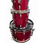 Used Ludwig 3 Piece Classic Maple red sparkle Drum Kit