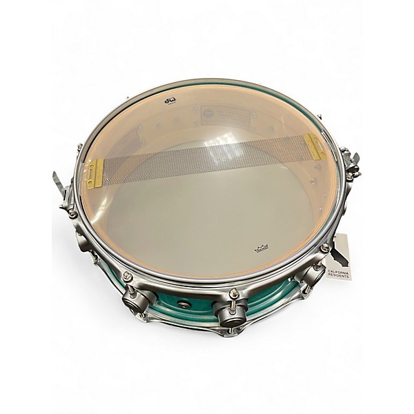Used DW 14in collectors series santa monica Turquoise Drum