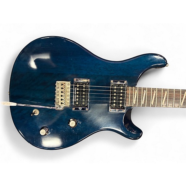 Used PRS Carlos Santana Signature SE Transparent Blue Solid Body Electric Guitar