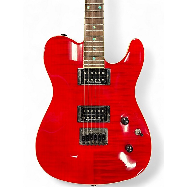 Used 2021 Fender Special Edition Custom Telecaster FMT HH Crimson Red Transparent Solid Body Electric Guitar