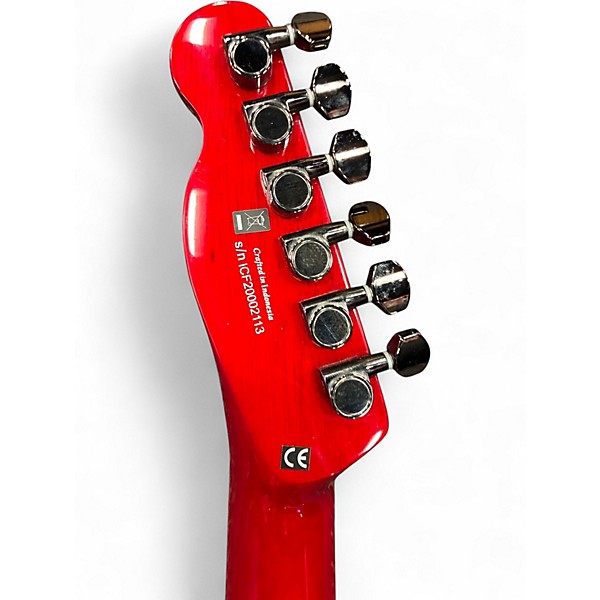 Used 2021 Fender Special Edition Custom Telecaster FMT HH Crimson Red Transparent Solid Body Electric Guitar