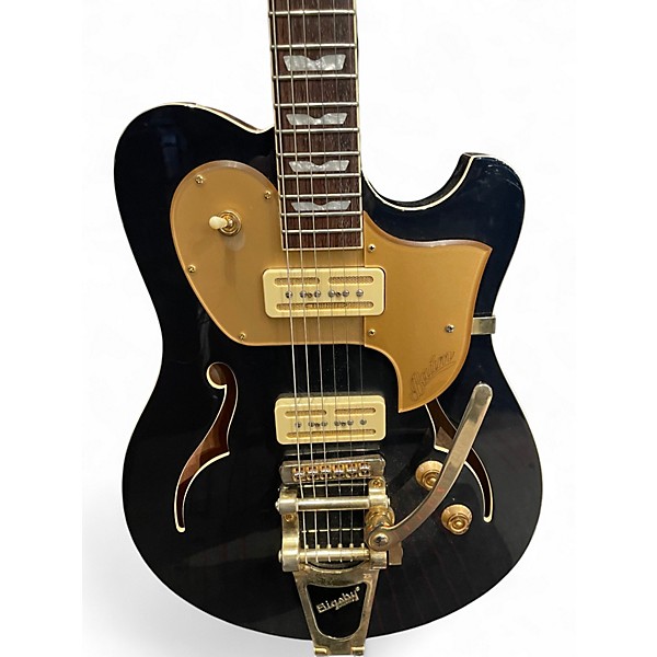 Used Baum Leaper Tone Blue Hollow Body Electric Guitar