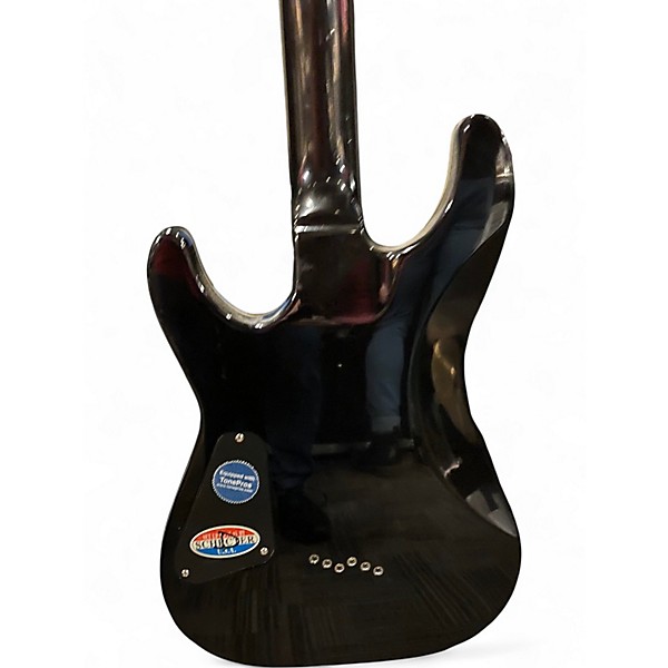 Used Schecter Guitar Research C1 Elite  Black Solid Body Electric Guitar