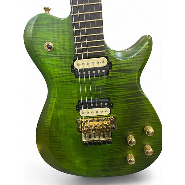 Used Kiesel SCB6 Green Solid Body Electric Guitar