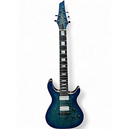 Used Carvin CT7 Blue Solid Body Electric Guitar