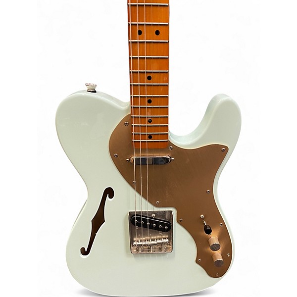 Used Squier TELECASTER THINLINE  SURF GREEN Hollow Body Electric Guitar