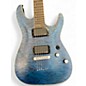 Used Schecter Guitar Research C1 Platinum Blue Solid Body Electric Guitar