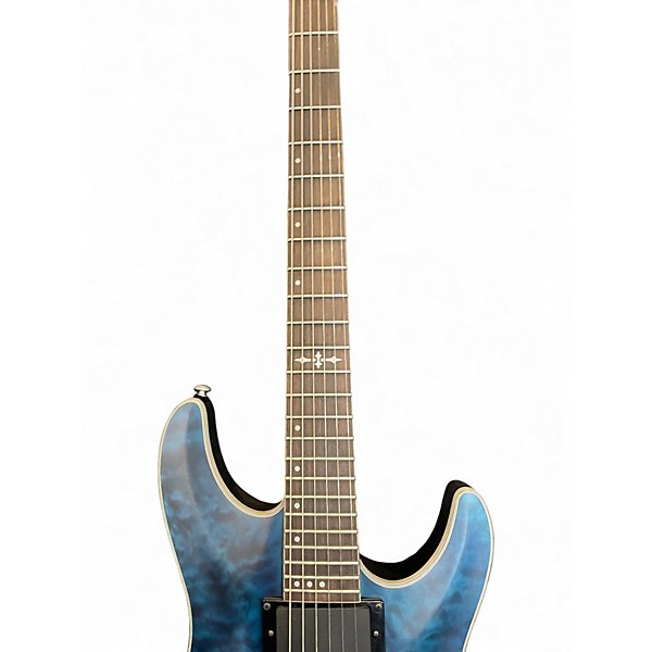 Used Schecter Guitar Research C1 Platinum Blue Solid Body Electric Guitar