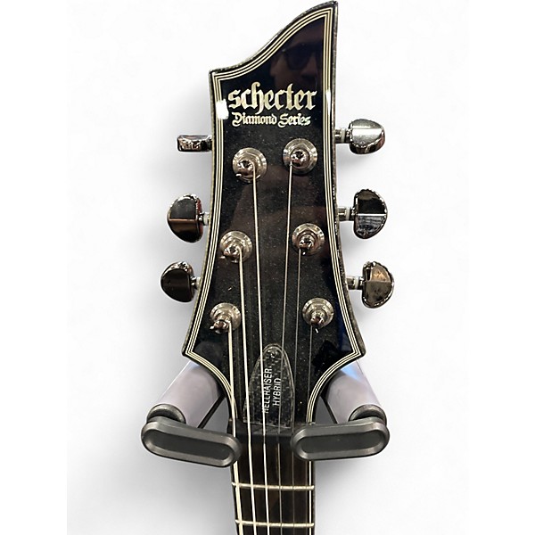 Used Schecter Guitar Research Hellraiser Hybrid C-1 Electric Transparent Black Burst Solid Body Electric Guitar