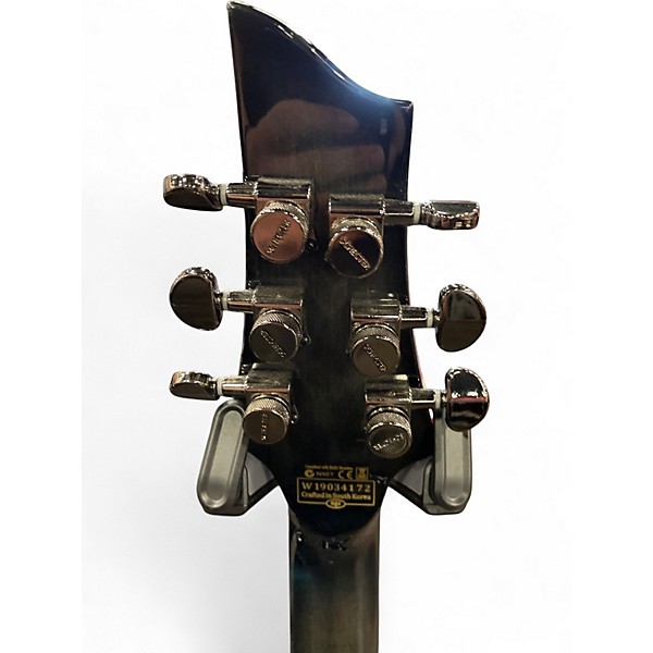 Used Schecter Guitar Research Hellraiser Hybrid C-1 Electric Transparent Black Burst Solid Body Electric Guitar