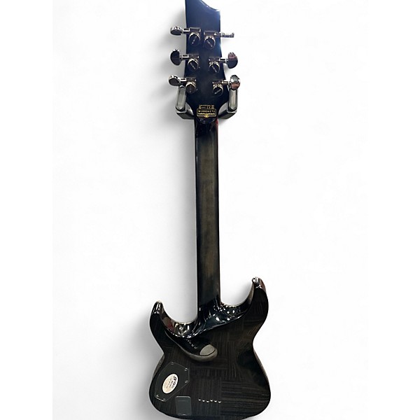Used Schecter Guitar Research Hellraiser Hybrid C-1 Electric Transparent Black Burst Solid Body Electric Guitar