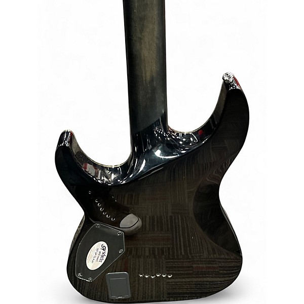 Used Schecter Guitar Research Hellraiser Hybrid C-1 Electric Transparent Black Burst Solid Body Electric Guitar