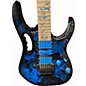 Used Ibanez JEM77P Blue Floral Pattern Solid Body Electric Guitar