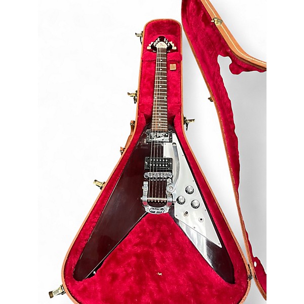 Used Gibson Flying V Bigsby wine red Solid Body Electric Guitar