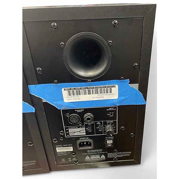 Used JBL 305P MKll PAIR Powered Monitor