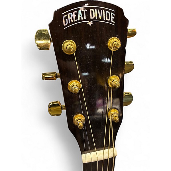 Used Great Divide SBDC24 Left Handed Natural Acoustic Guitar