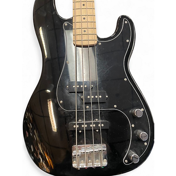 Used Squier Affinity Precision Bass Black Electric Bass Guitar