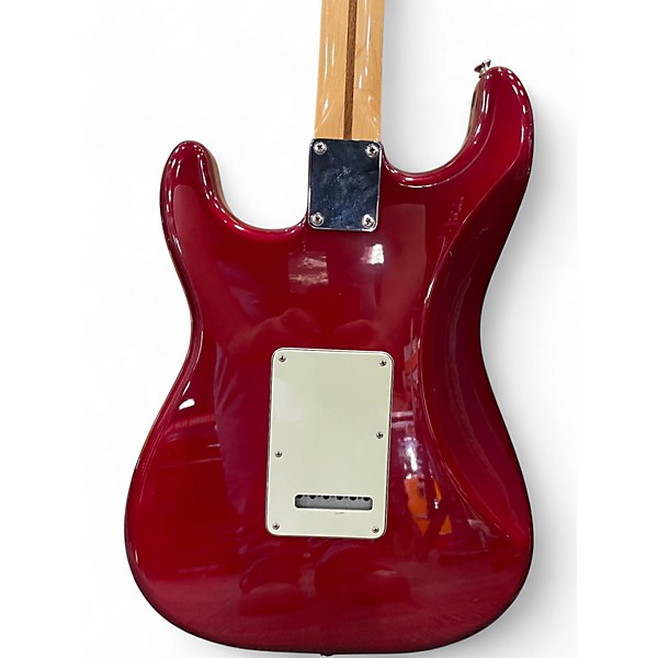 Used Fender Blacktop Stratocaster Candy Apple Red Metallic Solid Body Electric Guitar
