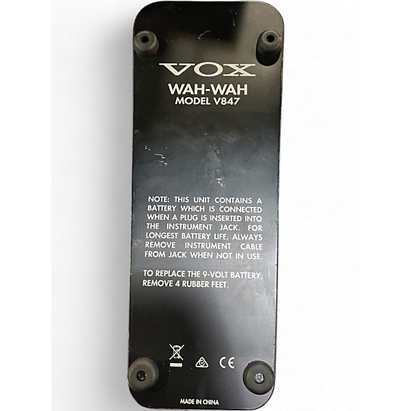 Used VOX V847 Reissue Wah Effect Pedal