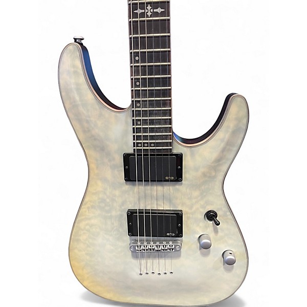 Used 2023 Schecter Guitar Research C1 Platinum Gray Solid Body Electric Guitar