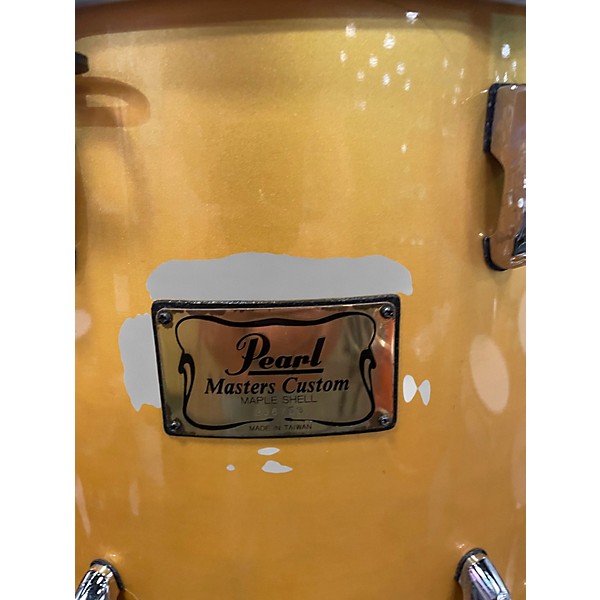 Used Pearl 6 Piece MASTERS CUSTOM MAPLE SHELL Antique Gold Drum Kit