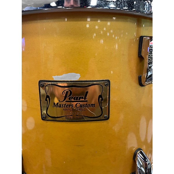 Used Pearl 6 Piece MASTERS CUSTOM MAPLE SHELL Antique Gold Drum Kit