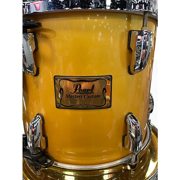Used Pearl 6 Piece MASTERS CUSTOM MAPLE SHELL Antique Gold Drum Kit