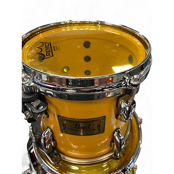 Used Pearl 6 Piece MASTERS CUSTOM MAPLE SHELL Antique Gold Drum Kit