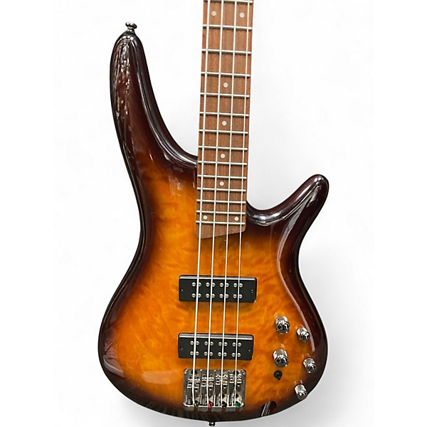 Used Ibanez SR400 Orange Electric Bass Guitar